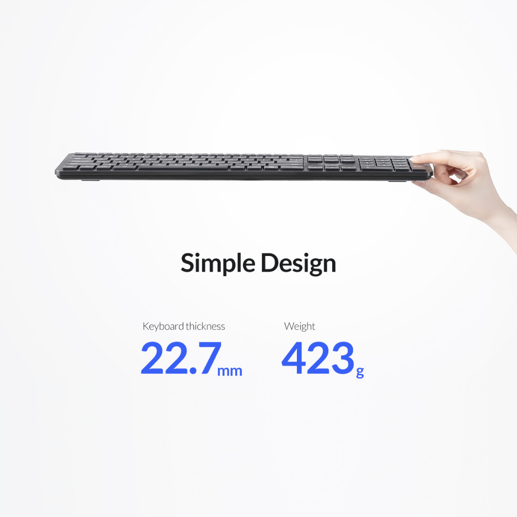 BỘ PHÍM CHUỘT KHÔNG DÂY ORICO-WKM01-BK