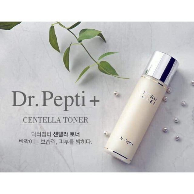Toner dr pepti centella dưỡng trắng cân bằng độ ph 180ml.
