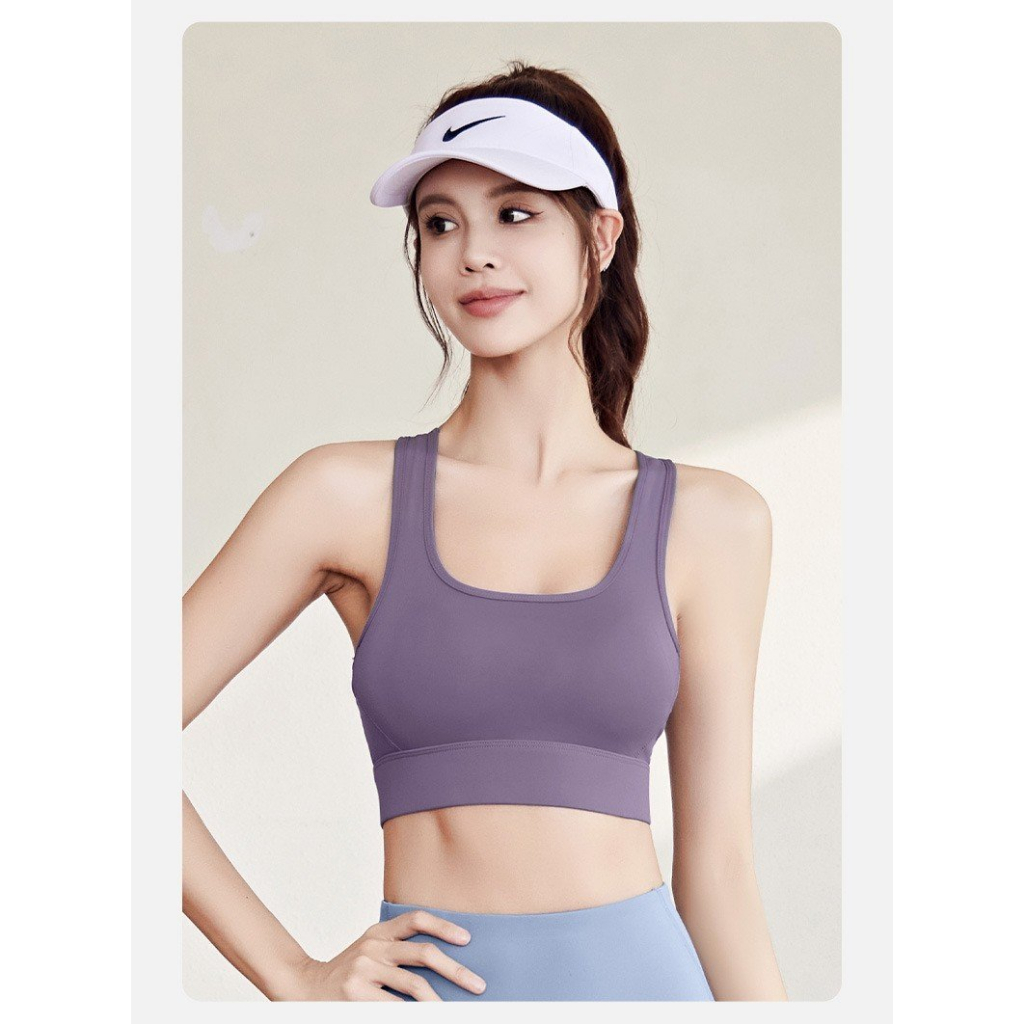 Áo Bra Tập Gym Hegami Nút Cài Điều Chỉnh Chất Liệu Co Dãn Cho Nữ