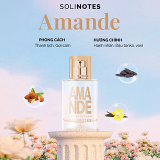 Nước hoa Unisex Solinotes Amande hương hạnh nhân thơm lâu dạng xịt độ lưu hương 8h