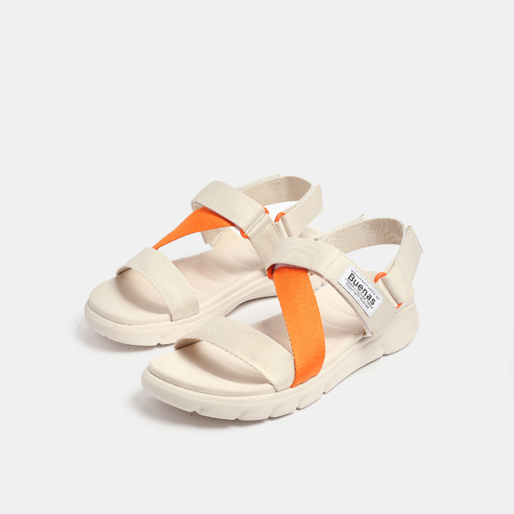 Sandal nam nữ Buenas Alpha 2828 - dép quai hậu học sinh đi học đế cao 3 phân