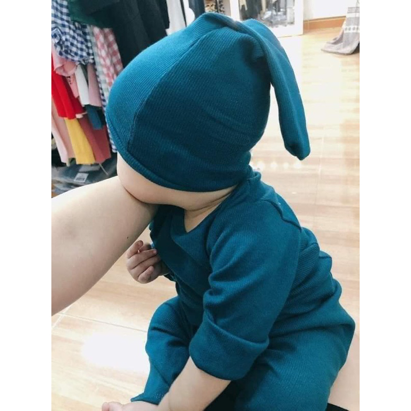 SALE Tặng kèm mũ củ tỏi- bộ quần áo thu đông chất tăm zip cho bé trai bé gái