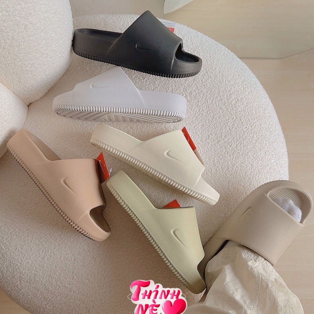 "Chính Hãng" Dép đúc bánh mì Calm Slide Nam Nữ - Dép Nike_Bản vân nhám hot nhất 2023