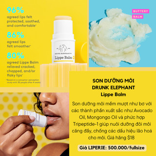 Son dưỡng môi chống lão hoá Drunk Elephant Lippe Balm Lip Balm