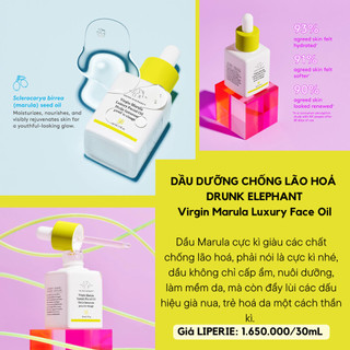 [Drunk Elephant] Dầu dưỡng da Drunk Elephant Marula Luxury Facial Oil