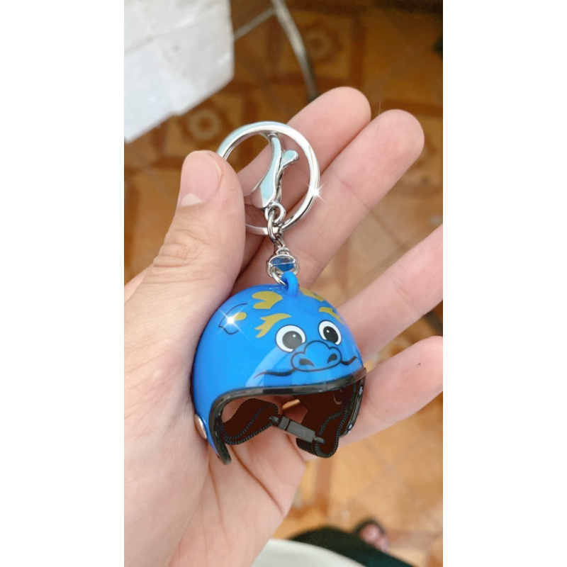 Móc khoá hình nón bảo hiểm dễ thương, móc chìa khoá hình chiếc mũ bảo hiểm đáng yêu cute