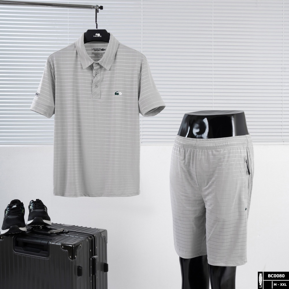Bộ thể thao nam lacoste chất thun lạnh cao cấp  Hàng loại 1,chất đẹp,form chuẩn,thời trang nam cao cấp