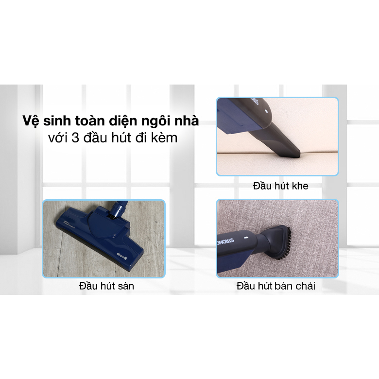 Máy hút bụi cầm tay D..ee..r.ma DEM - DX810 công suất 600W, lực hút mạnh 15000Pa