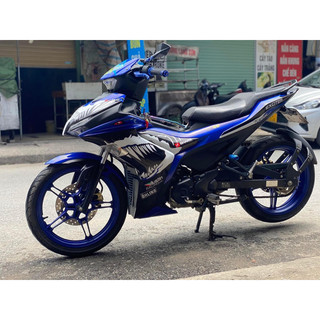 Tem trùm exciter 155 xanh đen cá mập, tem exciter155, team trùm ex 155, tem xe ex155 xanh đen cá mập