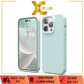 Ốp Elago Silicone chính hãng cao cấp màu Xanh Mint cho iP