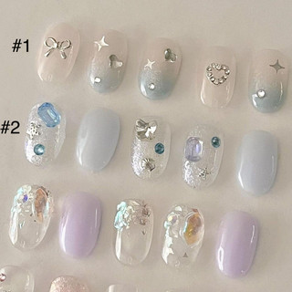 Mẫu nailbox thiết kế - móng úp đính đá lấp lánh xinh xắnnn