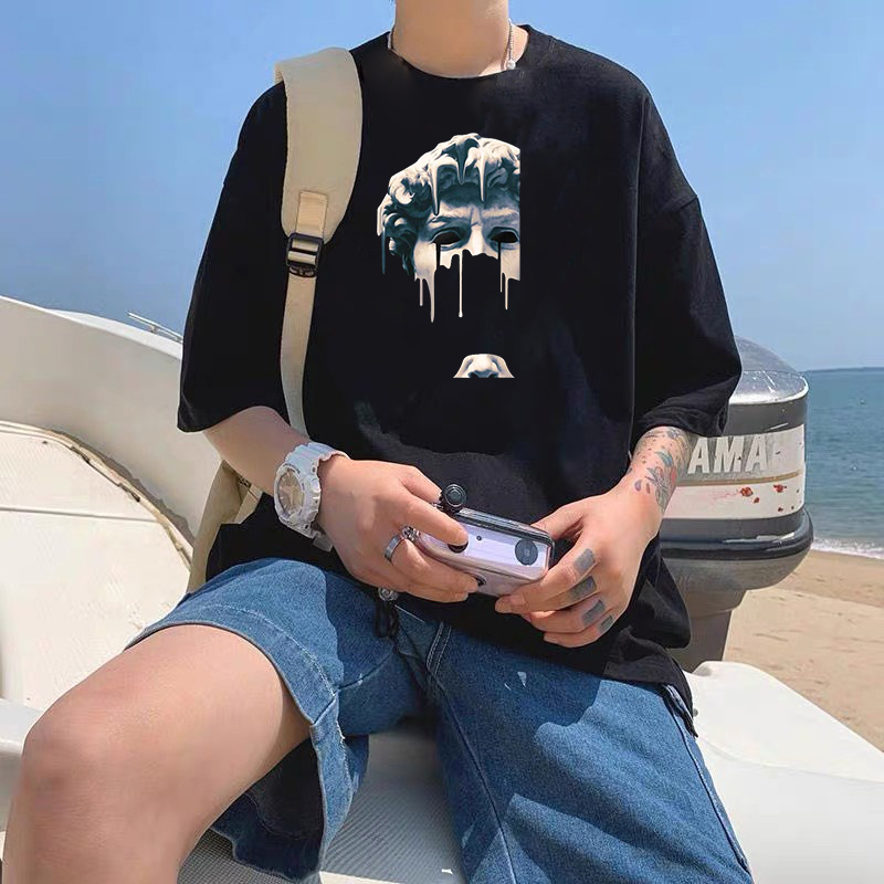 Áo thun tượng DAVID David Michelangelo form rộng áo nam nữ tay lỡ