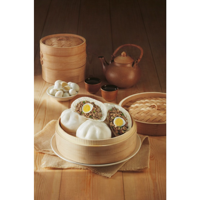 Bánh bao thịt heo trứng cút CP 480g  - Chế biến nhanh trong 5'