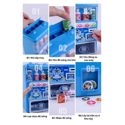 Đồ Chơi Máy Bán Nước Tự Động Trẻ Em - Đồ Chơi Máy Bán Hàng Thông Minh Cho Bé Trai Bé Gái