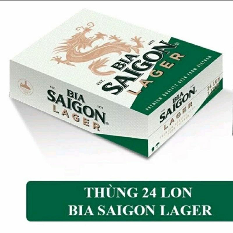 《Hỏa Tốc》Thùng 24 lon Bia Sài Gòn Lager 330ml.Có Bia Xuân Trúng Thưởng.