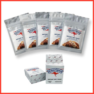 Men Nở, Men khô làm bánh mì, bánh bao Instant Mauripan 10g/ gói, 5 gói/set