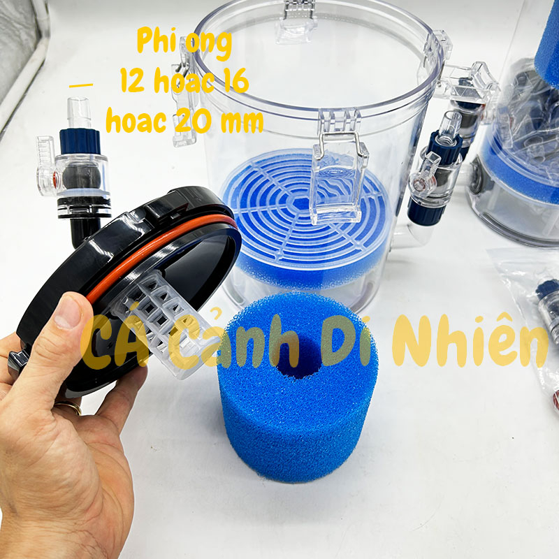 Hộp lọc phụ ngoài MARINE 200A 240A  phi 12 16 20 không bơm - Out Side Filter cho hồ cá cảnh thủy sinh