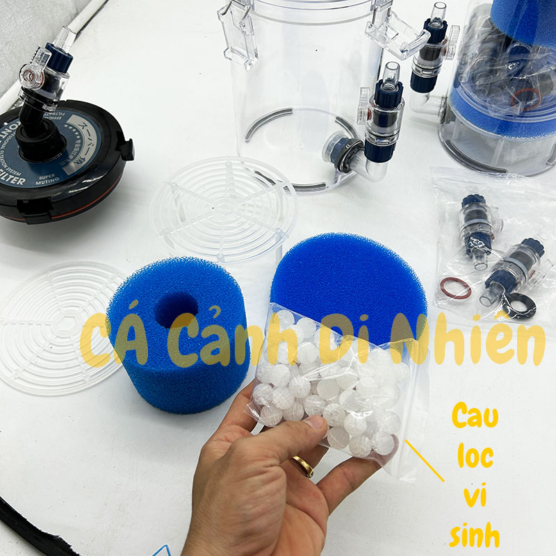 Hộp lọc phụ ngoài MARINE 200A 240A  phi 12 16 20 không bơm - Out Side Filter cho hồ cá cảnh thủy sinh