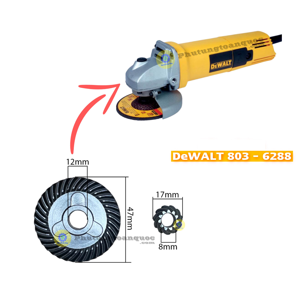 Bánh Răng  Máy Mài 100mm DeWALT 6288 - DW801 - DW803