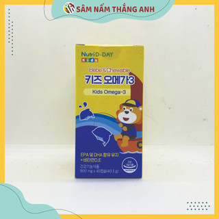Kẹo cá vị cam omega 3 nutri d-day bebe & chewable