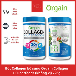 Bột Collagen bổ sung Orgain Collagen + Superfoods 726g
