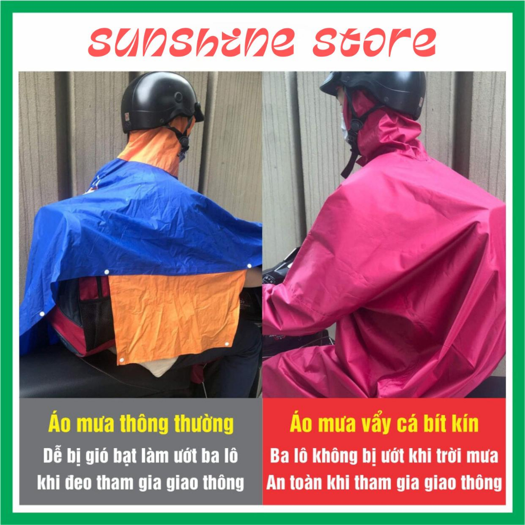 Áo mưa bít vải dù tổ ong  - Hàng Việt Nam chất lượng cao