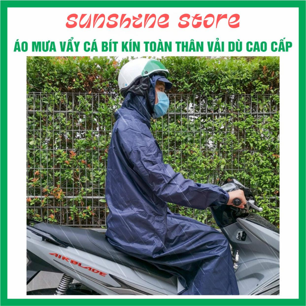 Áo mưa bít vải dù tổ ong  - Hàng Việt Nam chất lượng cao
