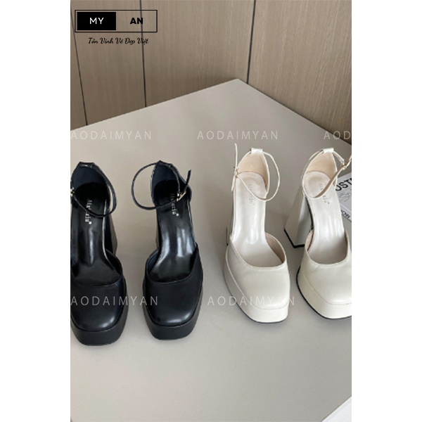 Giày cao gót nữ barbie,Marry jane đế vuông cao 9cm- 12cm phong cách,trẻ trung năng động
