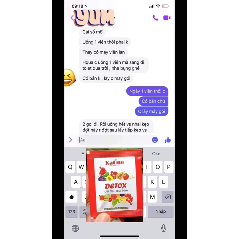 Detox Giảm Mỡ Gói 5 Viên