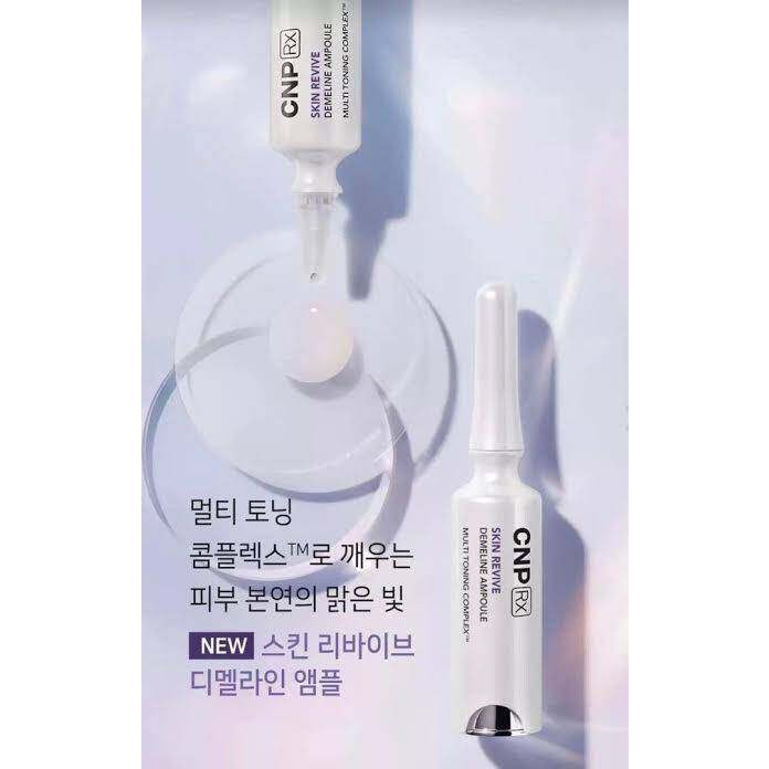 Sample Tinh chất siêu hủy nám, chăm sóc da mặt dưỡng trắng vượt trội CNP Rx Skin Revive Demeline Ampoule