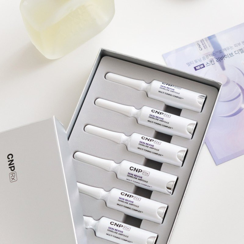 Sample Tinh chất siêu hủy nám, chăm sóc da mặt dưỡng trắng vượt trội CNP Rx Skin Revive Demeline Ampoule