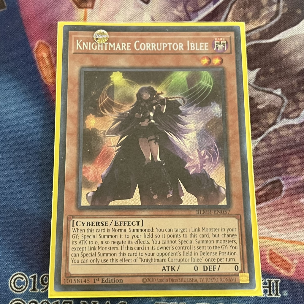 Thẻ bài Yugioh! Knightmare Corruptor Iblee - BLMR-EN057 - Secret Rare 1st Edition