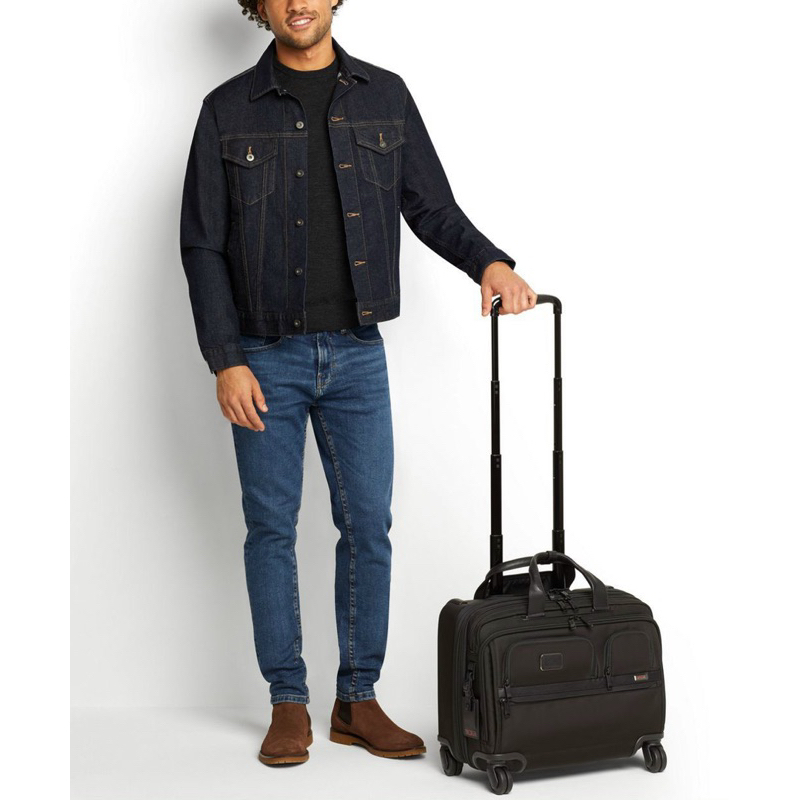 📛RẺ VÔ ĐỊCH📛CẶP T**M ALPHA DELIXE 4 WHEELED LAPTOP CASE BRIEF SIÊU ĐẸP