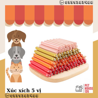 Xúc xích cho Chó Mèo - cung cấp dinh dưỡng cho thú cưng 15gram Xúc xích dành thú cưng Xúc xích huấn luyện thú cưng