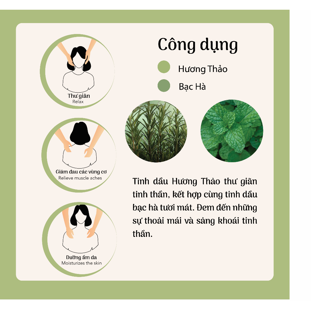 Dầu Massage Body Thư Giãn LÁ NHỎ, từ các loại dầu thiên nhiên lành tính, thư giãn tinh thần, làm dịu làn da của bạn.