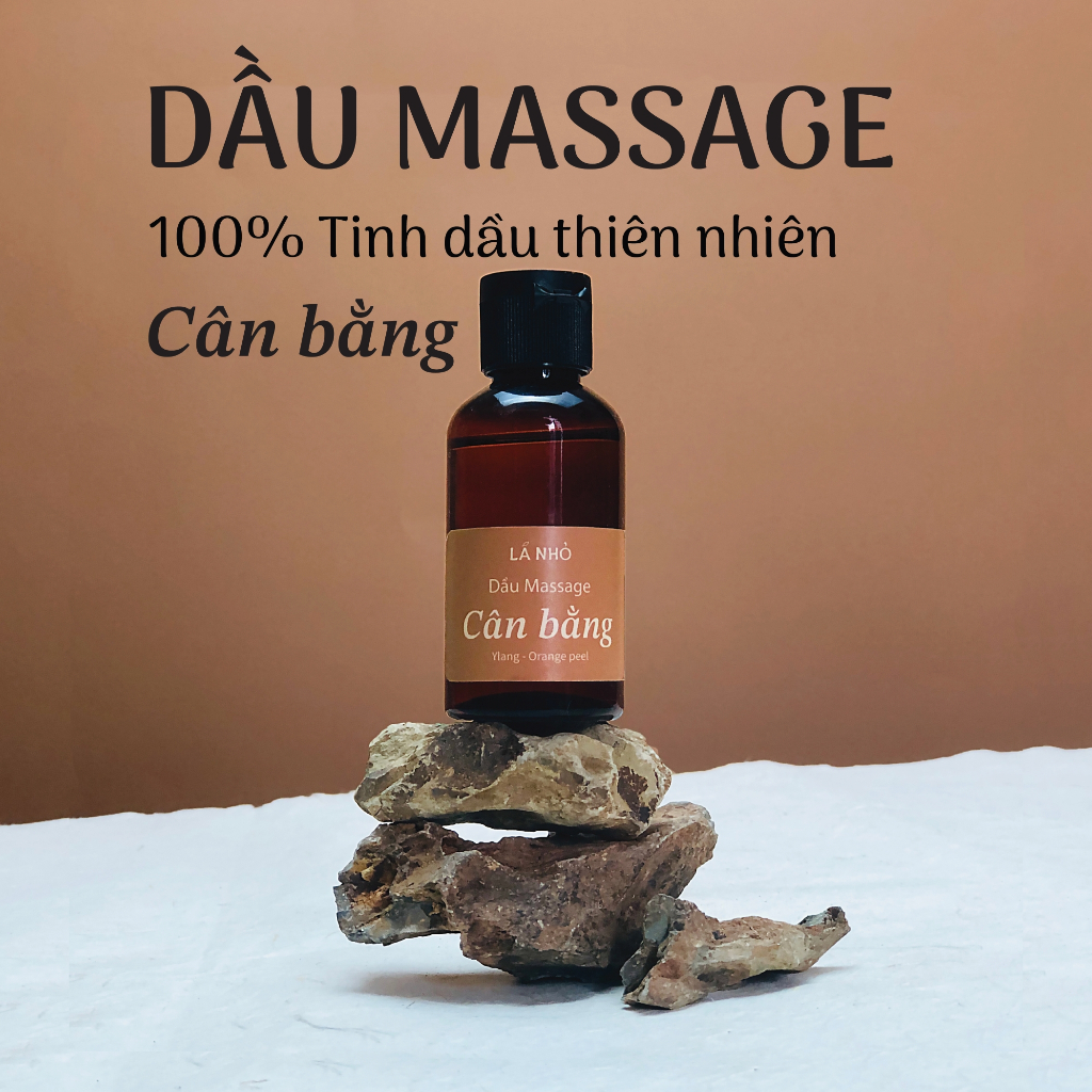 Dầu Massage Body Cân Bằng LÁ NHỎ, từ các loại dầu thiên nhiên lành tính, thư giãn tinh thần, làm dịu làn da của bạn.