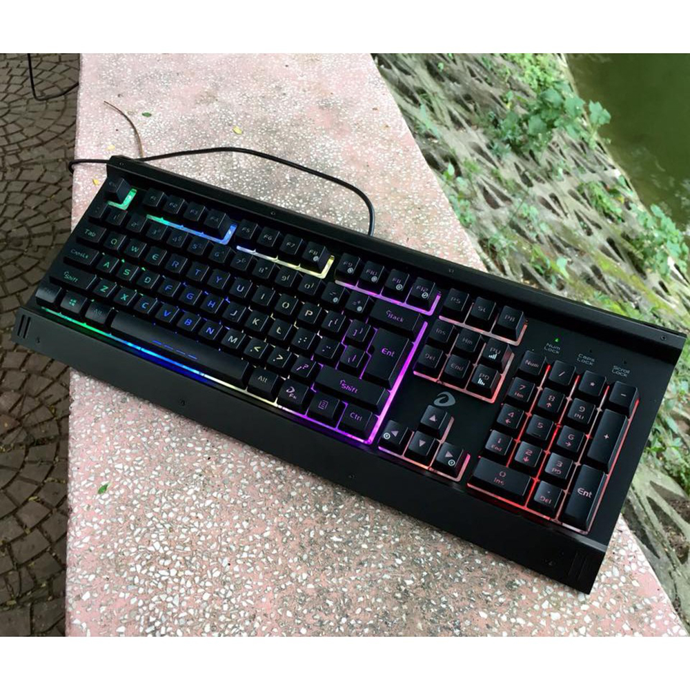 Bàn Phím Giả Cơ Dareu LK145 - Chống Nước, Chống Cháy - Đèn Led 7 Màu - Tặng Lót Chuột 20X25cm - Bảo Hành 24 Tháng
