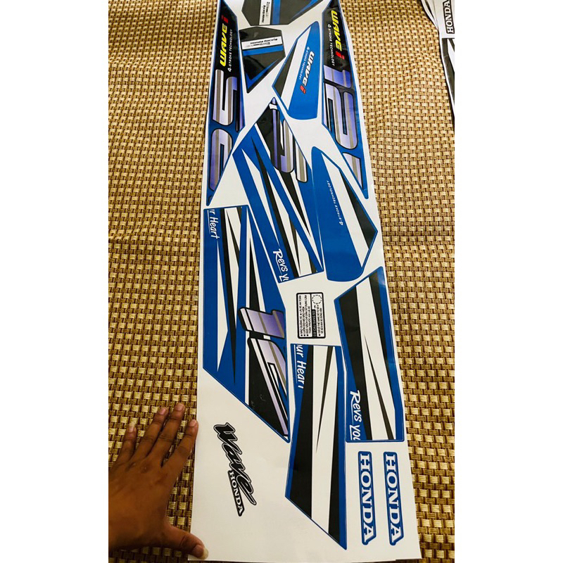 Tem Dán Xe Tem Xe Wave Nhỏ 125i Tem Rời Chuẩn 3 Lớp