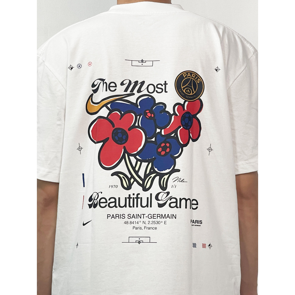 Áo thun nam nữ NIKE X PSG Cotton 100%, Form Oversize cao cấp VNXK ảnh thật định lượng vải 250GSM