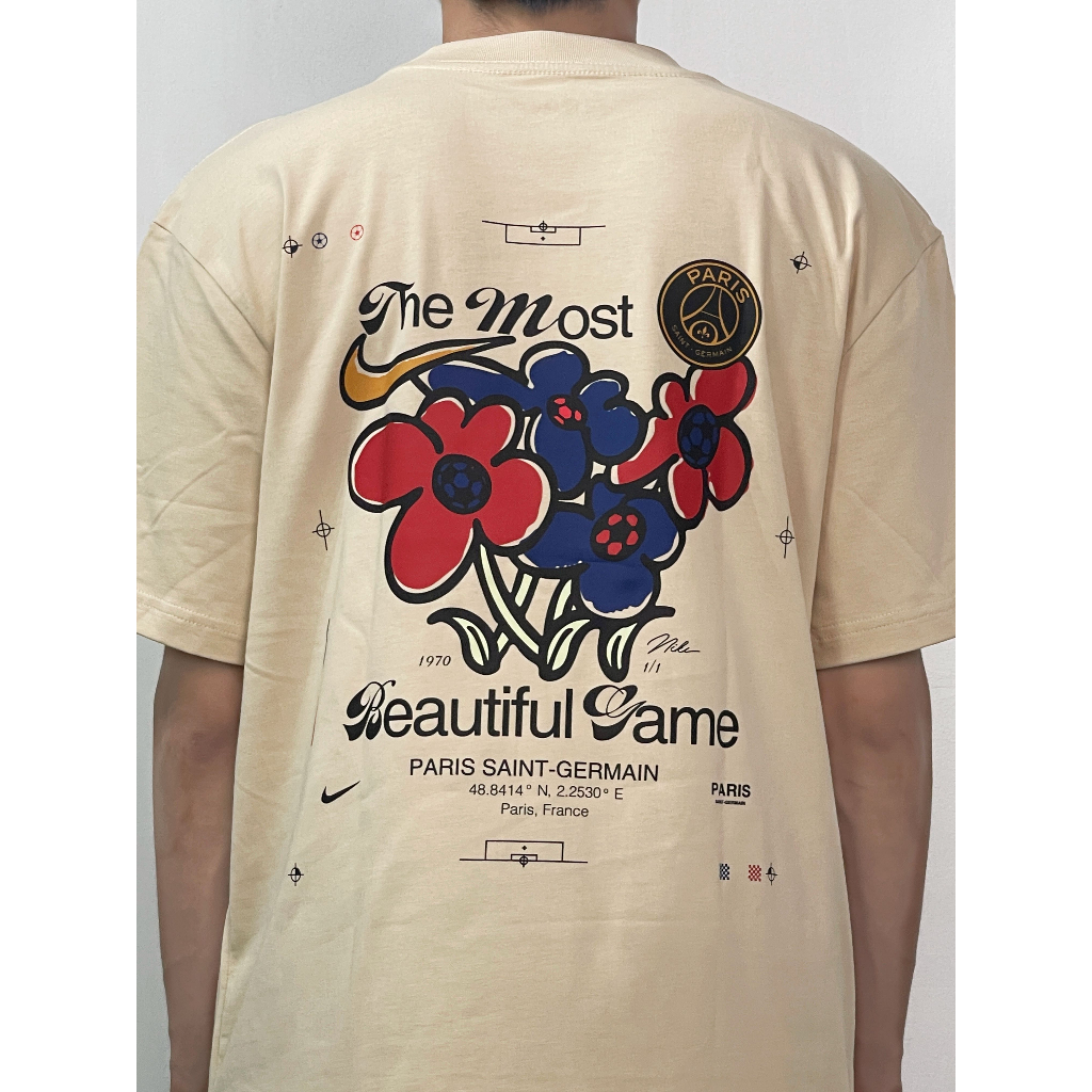 Áo thun nam nữ NIKE X PSG Cotton 100%, Form Oversize cao cấp VNXK ảnh thật định lượng vải 250GSM