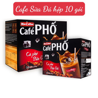 Cà phê phố Sữa Đá - Maccoffee (hộp 10 gói x 24g)