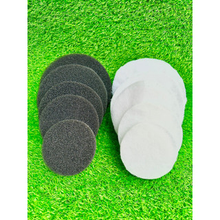 Mút lọc tròn đen dùng lọc thô dày 5cm xanh dày 3cm size 114 đến 250