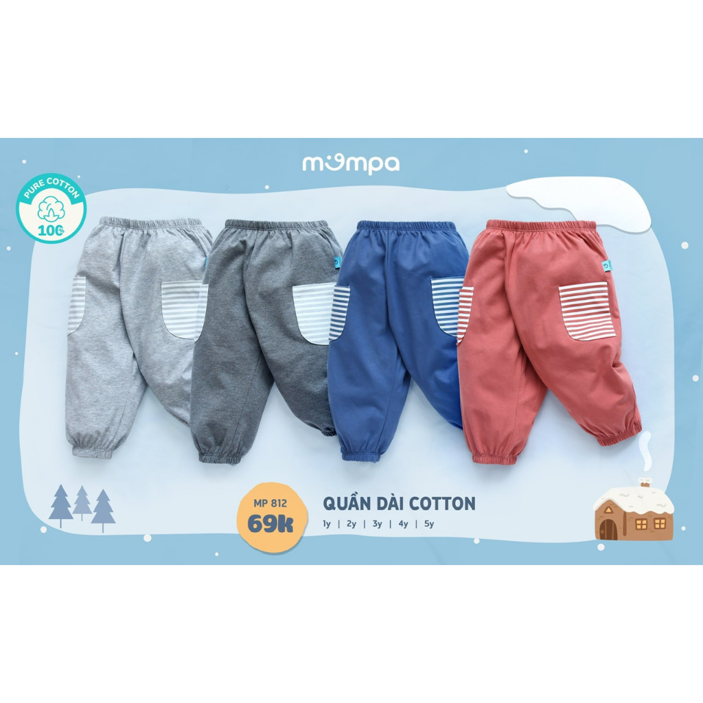 🌶 🌶 🌶 (MOMPA)Quần nỉ Mompa thu đông cho bé (trai/gái) từ 6 tháng - 4 tuổi chất liệu nỉ cotton