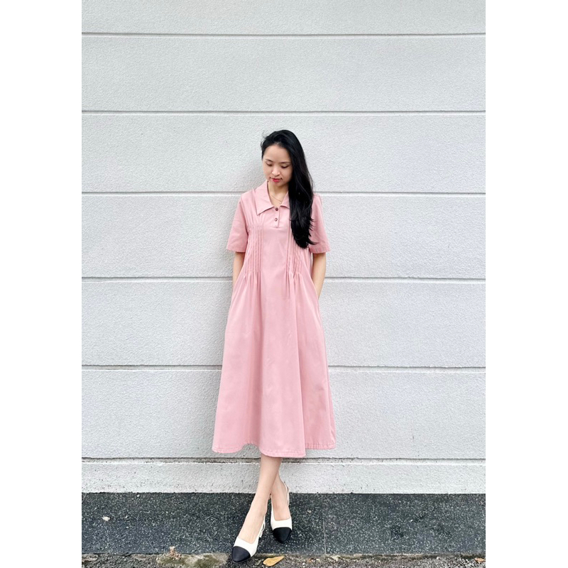 Đầm Muslie hồng