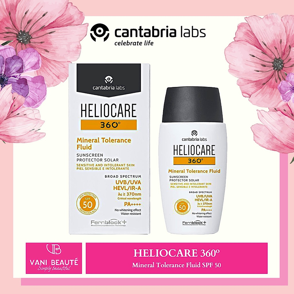 Kem Chống Nắng Heliocare Mineral Tolerence Fluid Dạng Hộp 50ml mới nhất