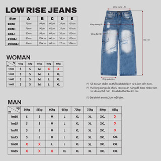 CROSS LOW RISE JEANS / Washed Blue
