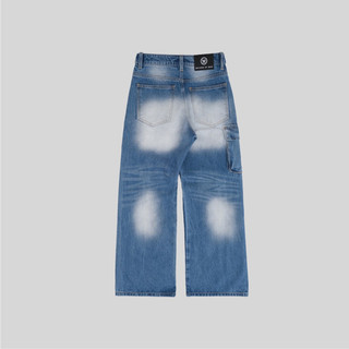 CROSS LOW RISE JEANS / Washed Blue