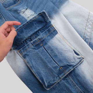 CROSS LOW RISE JEANS / Washed Blue