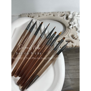 Set cọ nail 9 cây