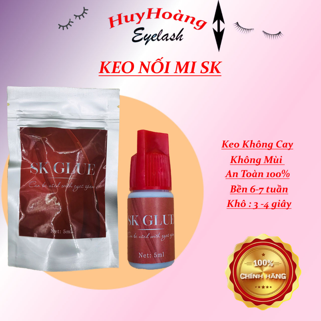Keo Tự Nối Mi SK Không Cay - Dụng Cụ Nối Mi - Huy Hoàng